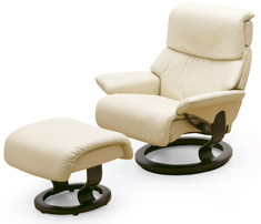 Stressless Spirit Recliner & Ottoman by Ekornes
